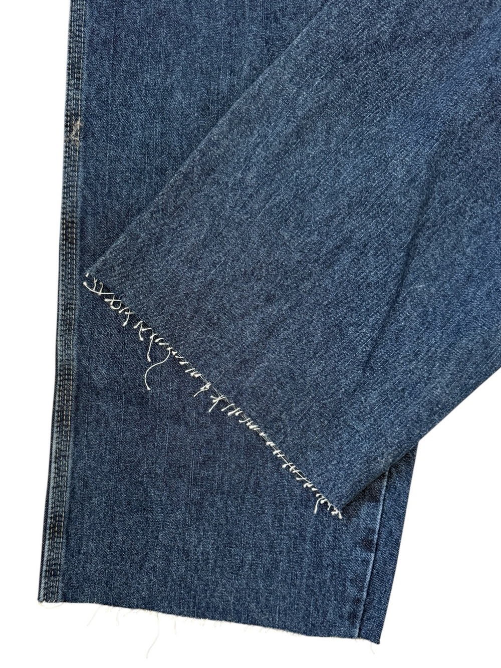 NWT VTG Wrangler Carpenter Jeans Relaxed Straight 34x34 Raw Hem 31L Skater - Picture 3 of 16